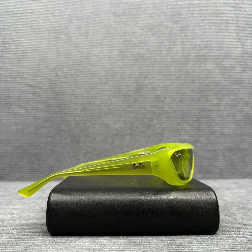 Ray-Ban Xan Sunglasses Lime Green Bio-Based Shield Wrap RB4431 6763/2 120 1N